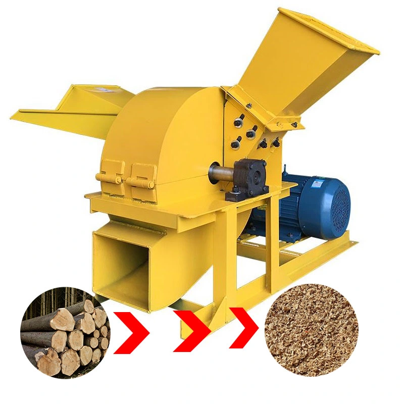 Automatic Wood Powder Grinder Chipping Machine Wood Crusher Machine to Crush Wood Into Sawdust