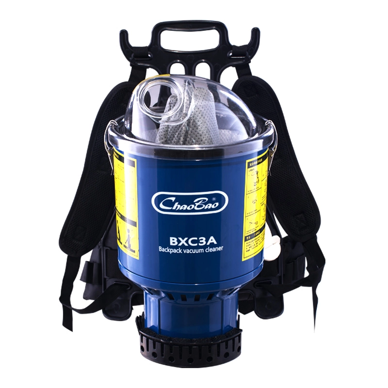 2023 New Plastic 1000W 4L Work for a Long Time Backpack Bag Wet and Dry Cleaning Vacuum Cleaner for Hotels and Other Places etc