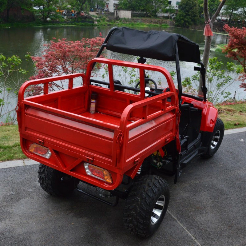 Haute qualité Puissant 3000W UTV électrique Voiture agricole électrique avec remorque de caisse de chargement 2000W 3000W UTV agricole à vendre.