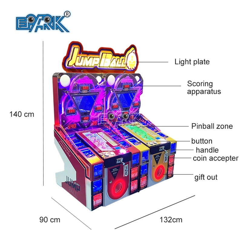 Amusement Park Arcade Game Jump Ball Coin Operated Pinball Game Shooting Game Machine