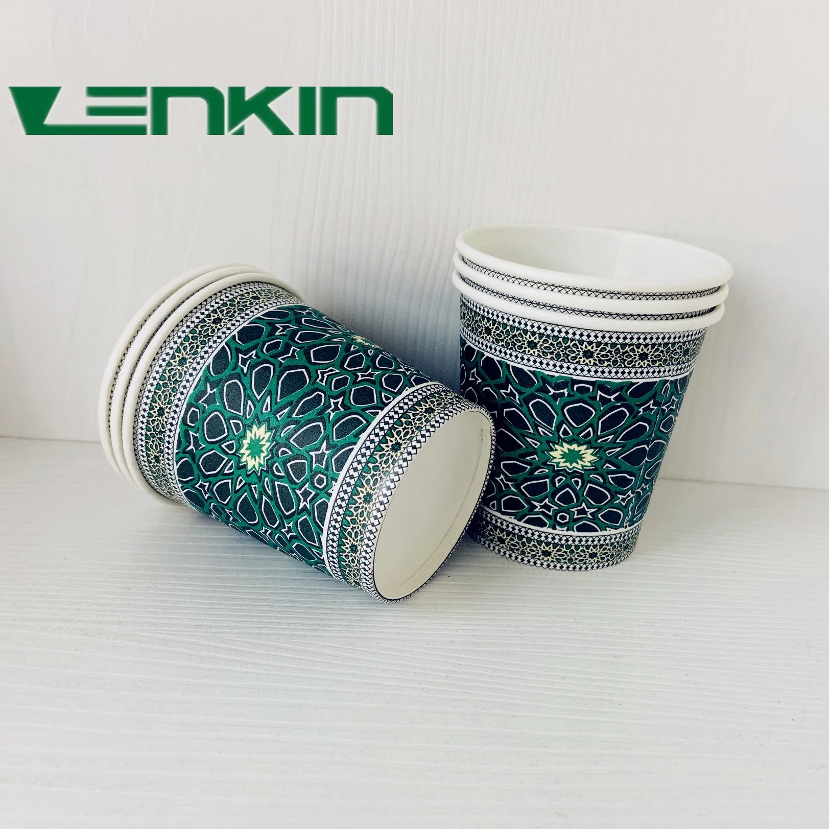 Paper Cups Custom Set White Soft Tia Wall Style Industrial Packaging Food Color Printing Accept