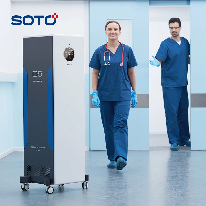 Soto-G5 Whole House Air Cleaner UV Sterilization for Hospital Home Intelligent Kill Bacteria Cabinet Air Purifier