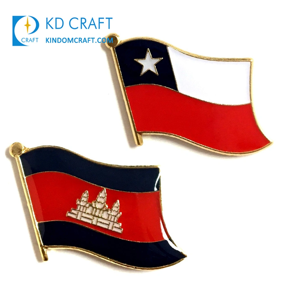 Bandera personalizada Pin como como souvenir de China