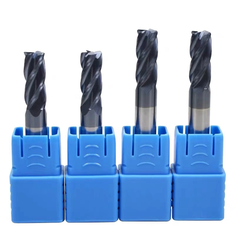 Wyk Carbide CNC Corner Radius End Mill Tools Cutter Cobalt Oxide Milling Cutter 4-Blade Bronze Round Nose Knife Carbide Corner Radius Milling Cutters