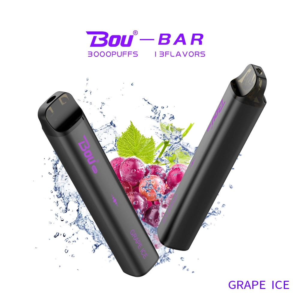 Hot Nueva marca Bou Vape 3000 inhalaciones de Vape desechables