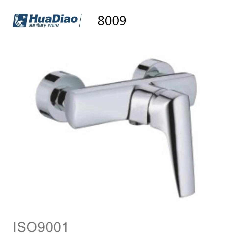 Square Brass Chromed Bidet Mixer Faucet in Bathroom