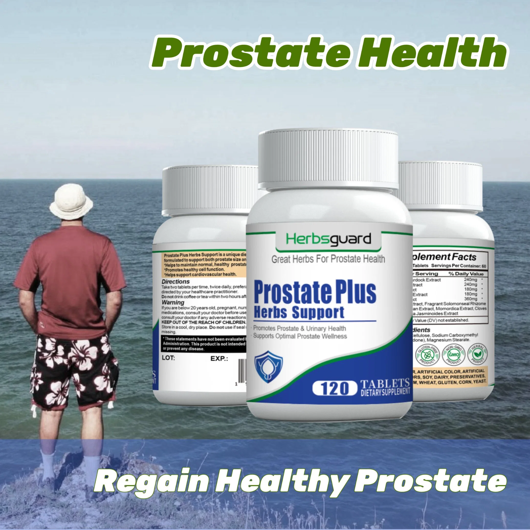 Safe Effective Herbs Food Improve Enlarged Prostate Urinary Tract Infection Dietary Supplement