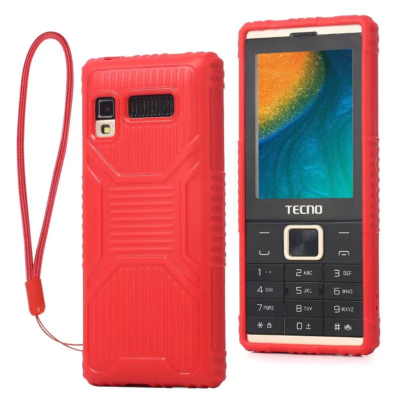 حقيبة هاتف محمول صغيرة من البولي يورثان المتلدن بالحرارة (TPU) للشركات المصنعة لهاتف Tecno T301 T529 T351