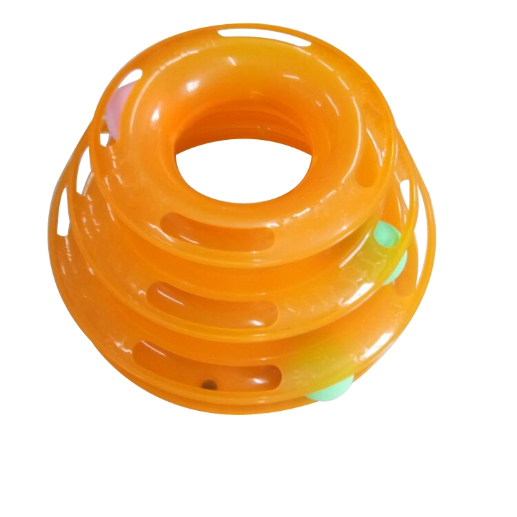 Wholesale/Supplier 4 Layers Interactive Funny Cat Toy PP Turntable Feather Ball Disk Cat Toy for Kitten Pet Products