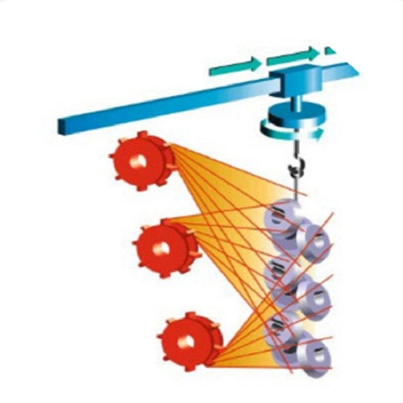 Type crochet de suspension machine de nettoyage de grenaillage pour coffrage et Surface des pièces de moulage