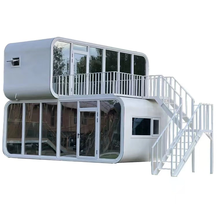 Prefab Hotel Homestay Container House Luxury Steel Structure Apple Pod