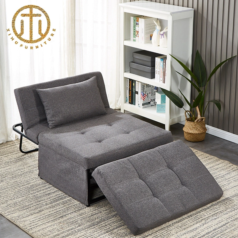 Nordic Living Room Multifunctional Fabric Folding Sofa Bed