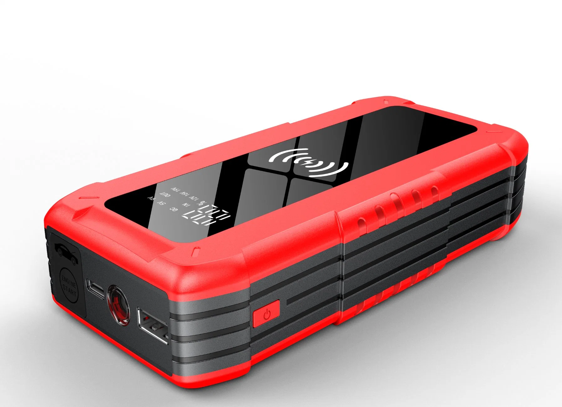 Best Selling New Style Portable Car Jump Starter 10000mAh with Wireless Charging