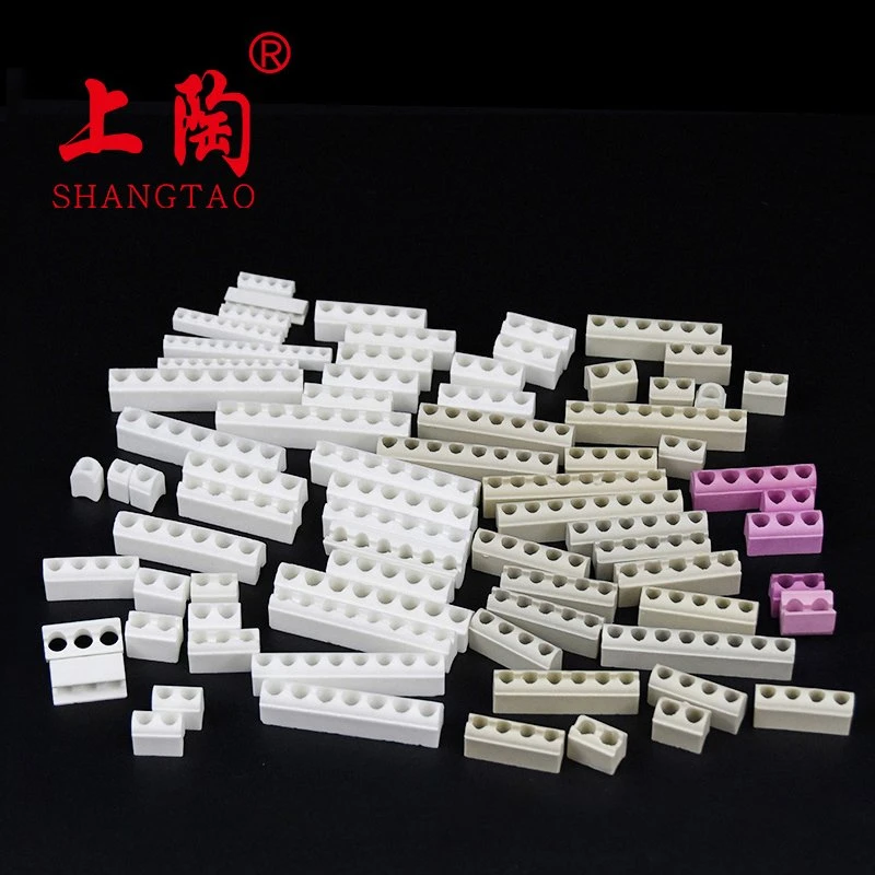 2022 Shanghai Gongtao 6mm 4holes Customized Alumina Zirconia Electrical Ceramic Plunger Ceramic Parts Insulator for Pump