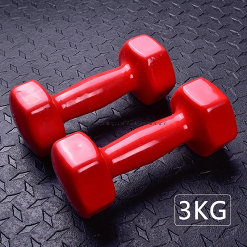 Home Gym Vinyl Dumbbell Set for Woman and Man Strength training