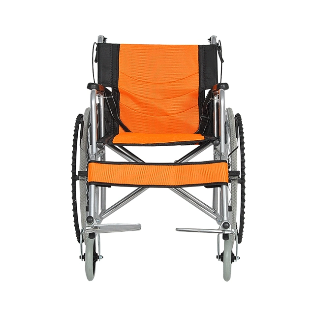 Used Economical Aluminum Steel Foldable Adult Children Disabled Outdoor Manual Wheelchair for Sale