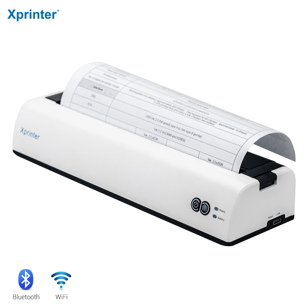 Impresora térmica portátil A4 Bluetooth OEM Xprinter XP-P81 para impresión de documentos