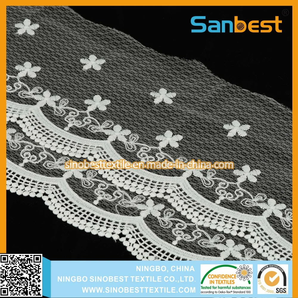 New Fashionable Polyester Lace for Garment