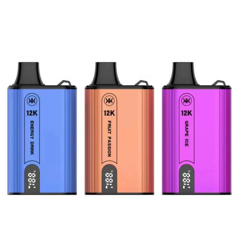 Kk Energy 5000 8000 10000 12000 Puffs Display-Leistung Displays Elektronische Zigarette OEM / ODM Customized Big Puff Label Free Design Einweg-Vape Pen