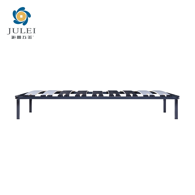 Manufacturer Good Quality Apartment Foldable King Bed Frame Metal Hardware Uphostered