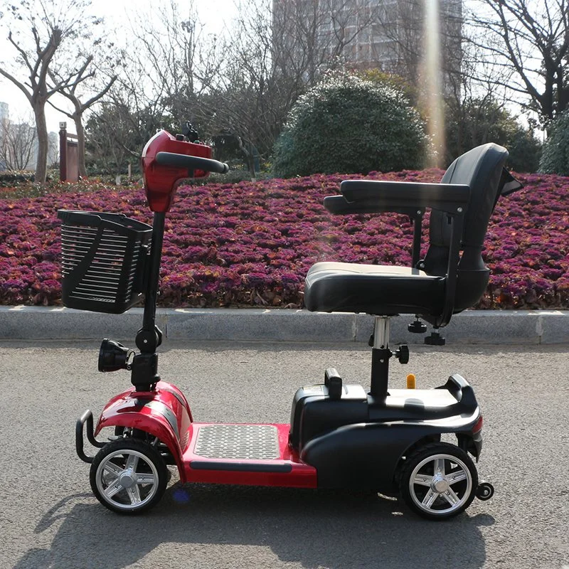 Faltbare und tragbare vier-Rad-Elektro-Scooter Power Handicap Fahrräder für Erwachsene Mit Behinderung
