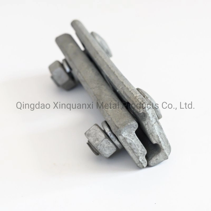 Hot Sale Galvanized Steel Cable Suspension Clamp/Three Bolt Guy Clamp