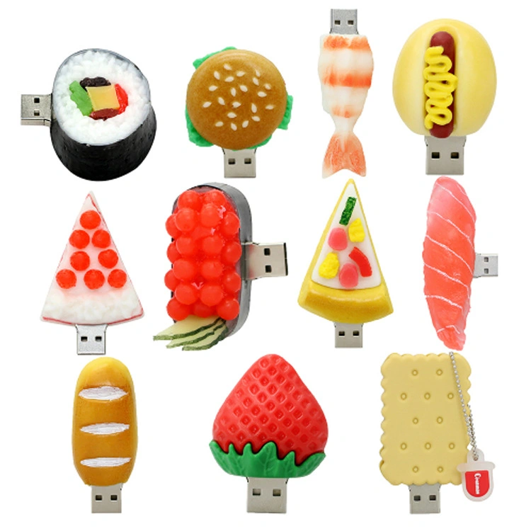 Sushi Food U Disk OEM Memory Stick Rubber USB Flash Drive