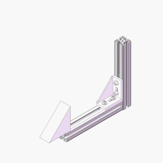 OEM Custom Factory Supplier 40 Serie T Slot 6105 eloxiert Industrielles Aluminiumprofil