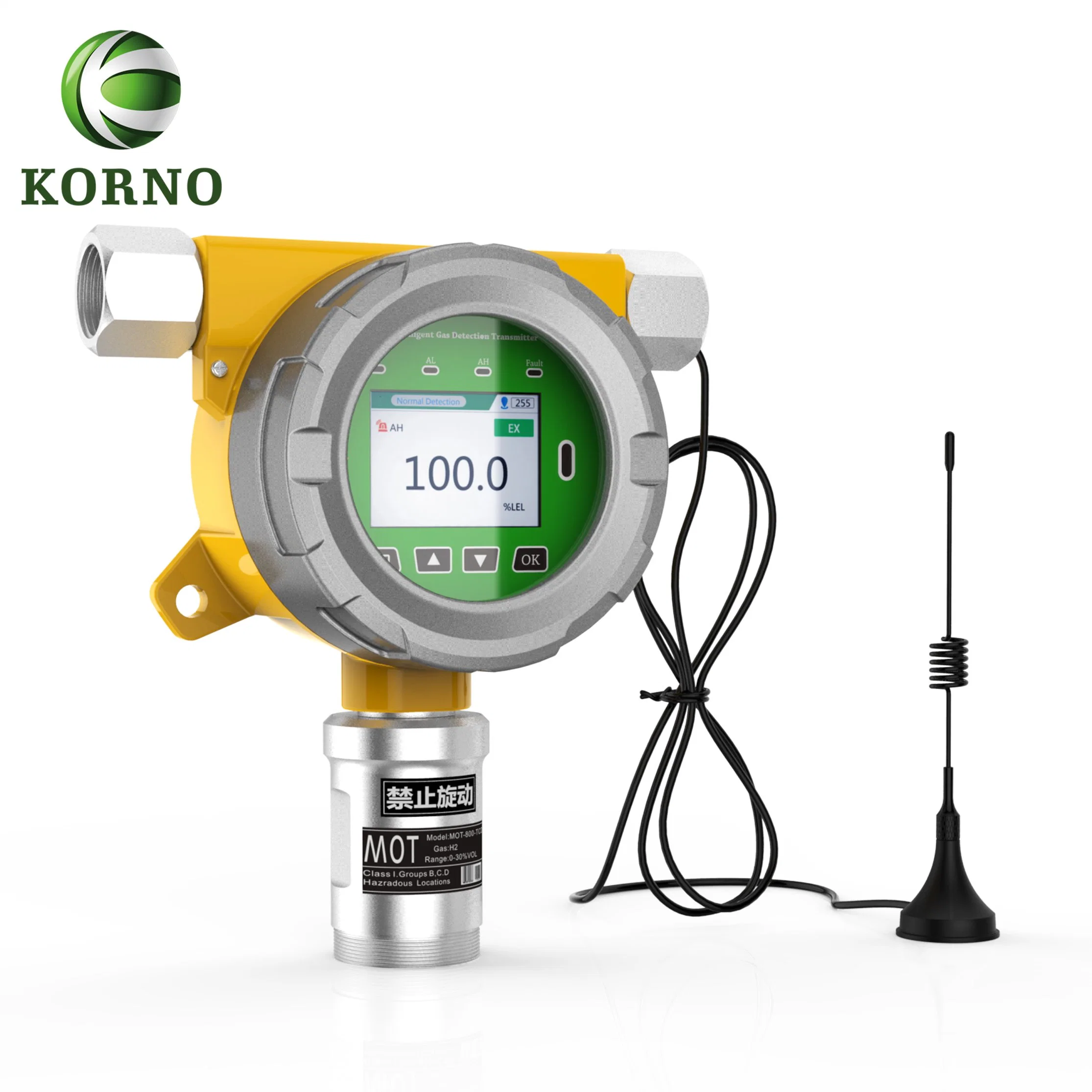 Combustibles en la pared con alarma Detector de Gas fijos