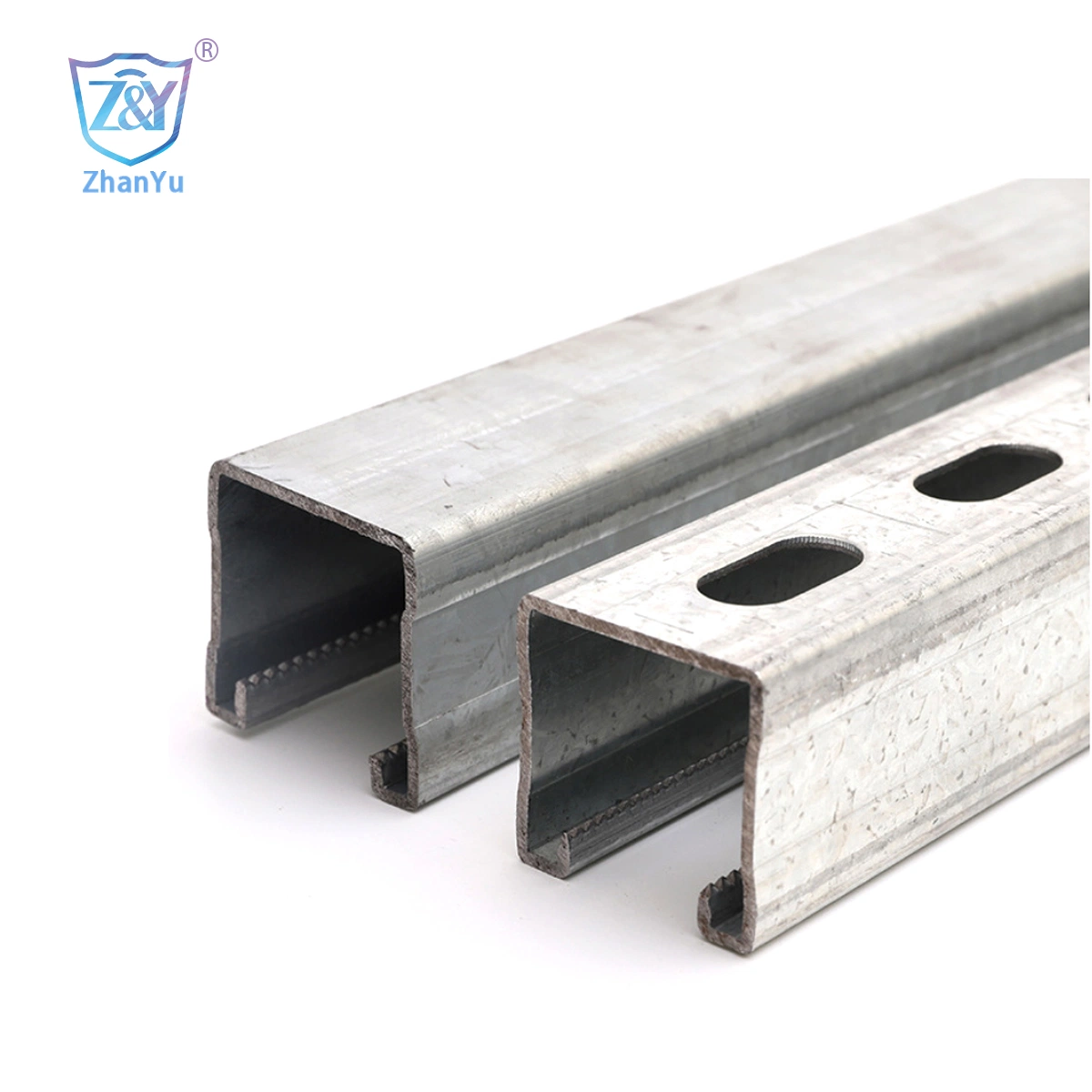 Support Air Conditioner Mounting Factory Metal Galvanized Unistrut C Channel Post Base Hot DIP Galvanized Spray Dacromet Strut Channel