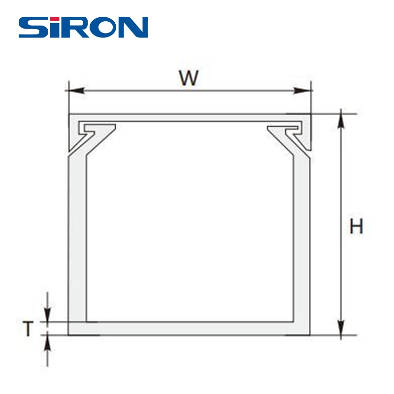 Siron G014 White PVC Plastic Enclosed Slot Cable Tray/Cable Duct Trunking with RoHS