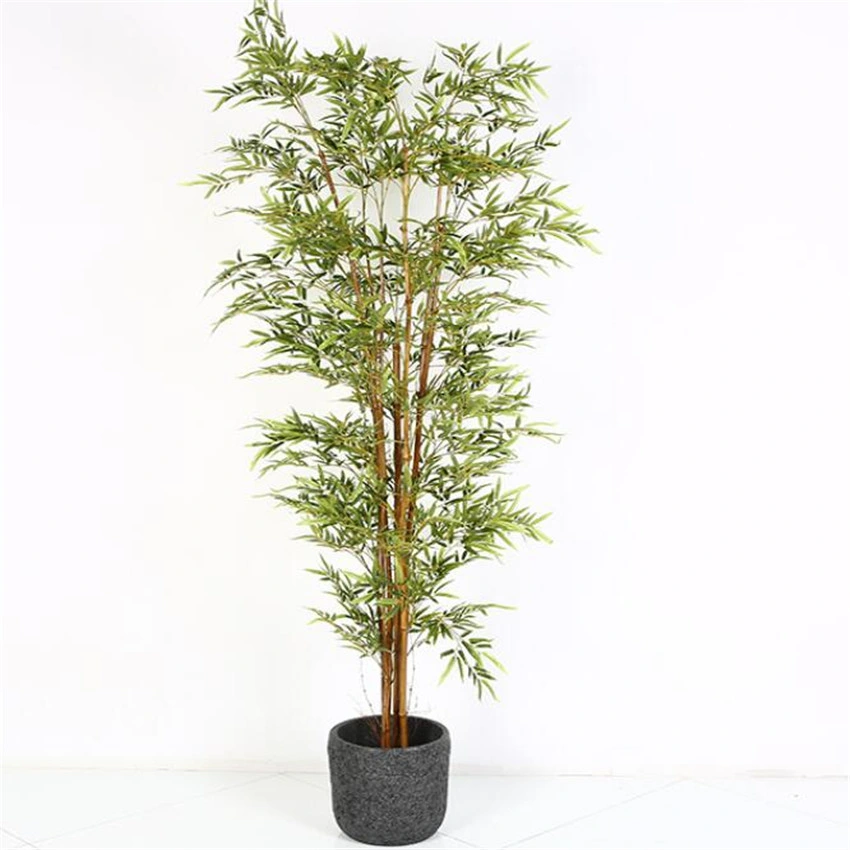 Custom Tree Silk Decorative Plants Artificial Fake Bamboo Stick Artificial Árboles grandes