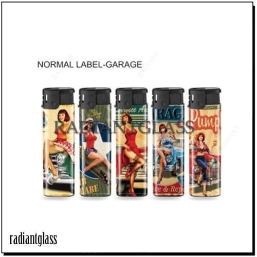 Sticker with Design Electronic Hot Sale Cheap Cigarette Smoking Light Lighter