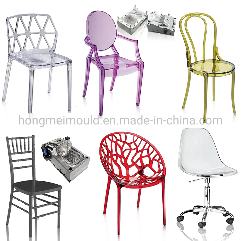 Household Plastic Mould Factory Best Selling Chair Mould PC Transparent Chair Injection Mould