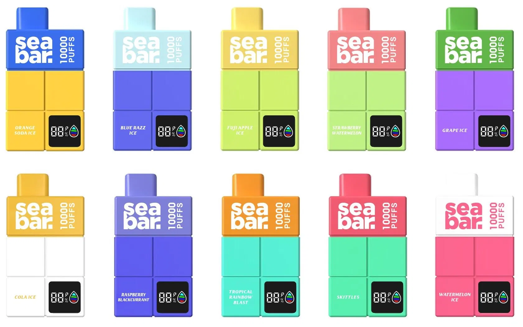 Seabar 10000 Puffs 2/5%Nicotine Wholesale Cheap Disposable Vape Puff Bar