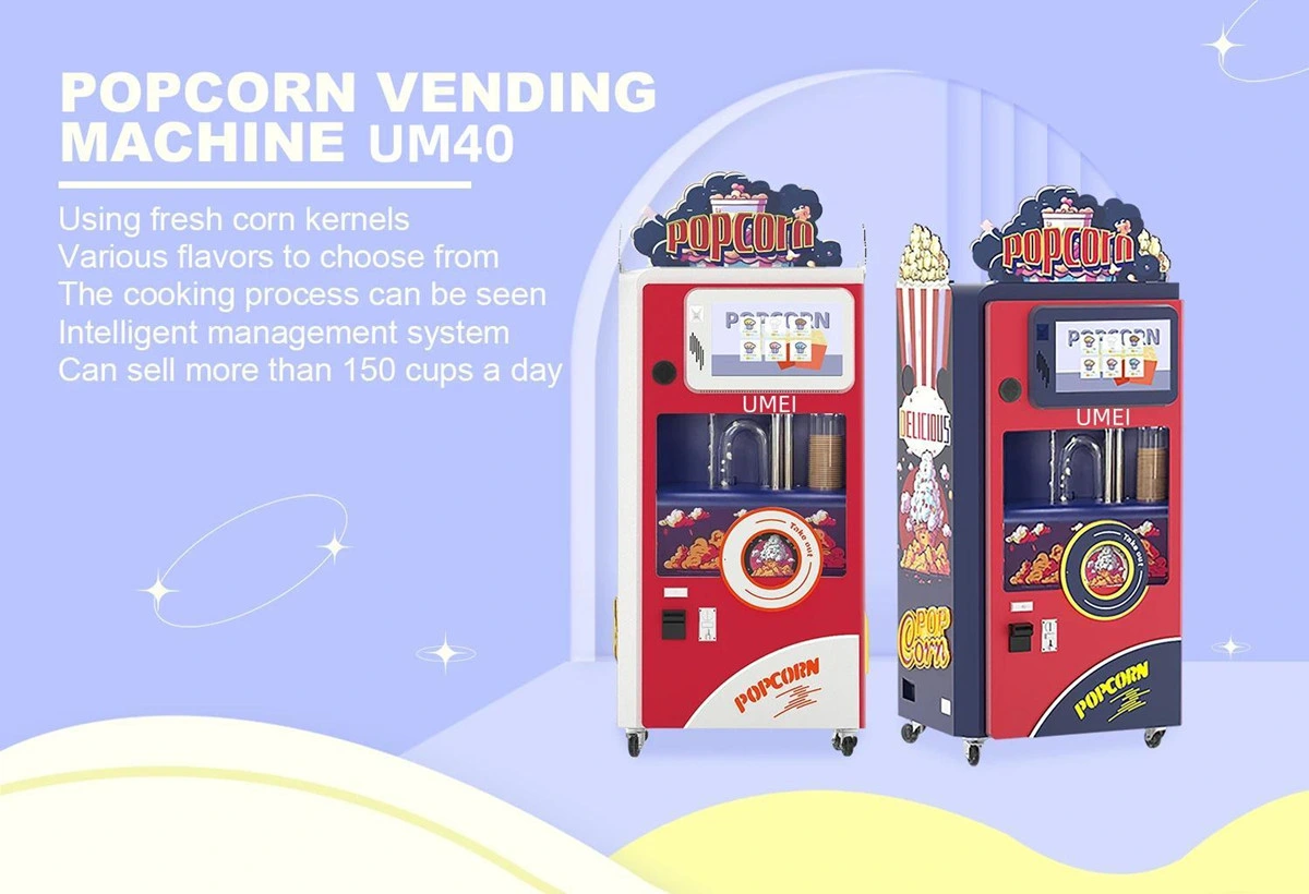 Attraktive Kinder Popcorn Maschine Automatische Dessert Popcorn Verkaufsmaschine