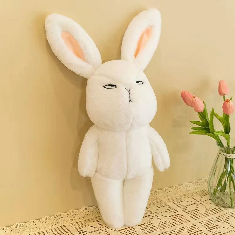 Cute White-Eyed Rabbit Stuffed Toy