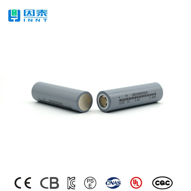 18650 Batterie rechargeable au lithium Li-ion haute capacité de 2500mAh 3.6V 3c Taux de décharge