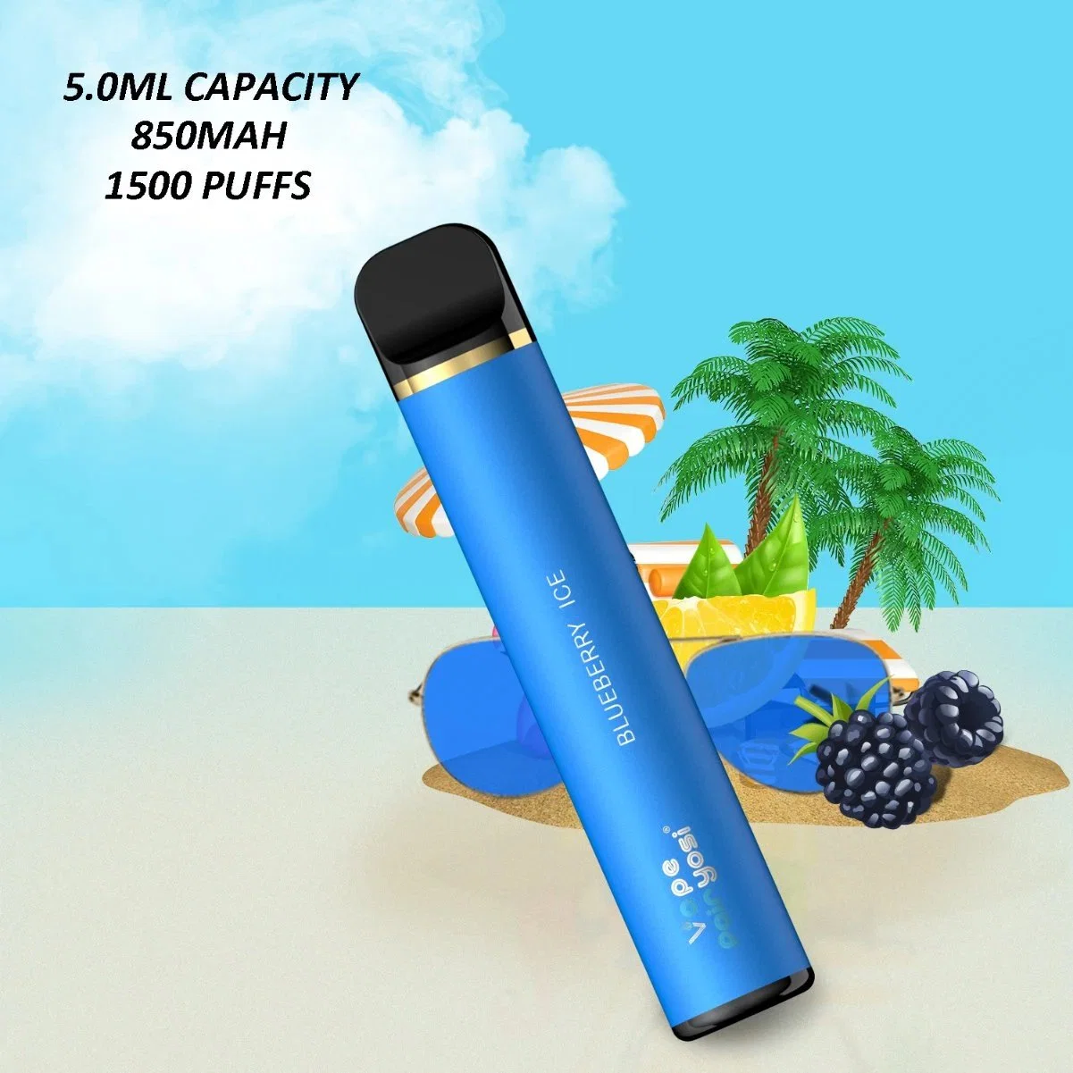 La Chine usine Vape Whoelsale J/2 % 5 % de la nicotine 1500/2000 Vaporisateur de jus de plumes personnalisé E-liquide/vide Vape jetables e cig pas de la nicotine