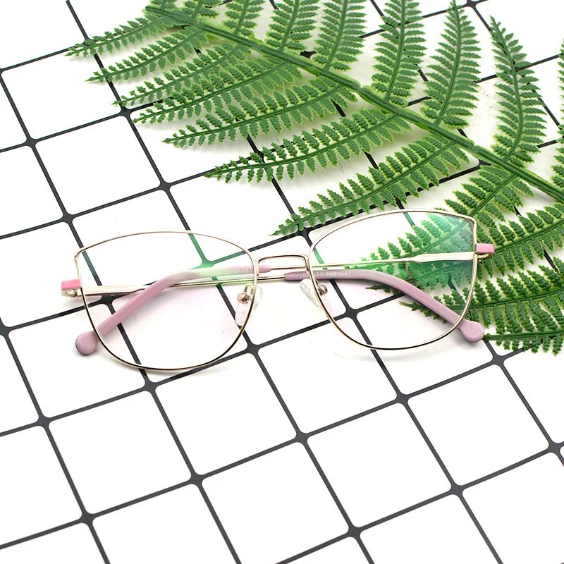 Novo Design de alta qualidade mulheres Moda Metal Eyeglass molduras ópticas Óculos de moldura