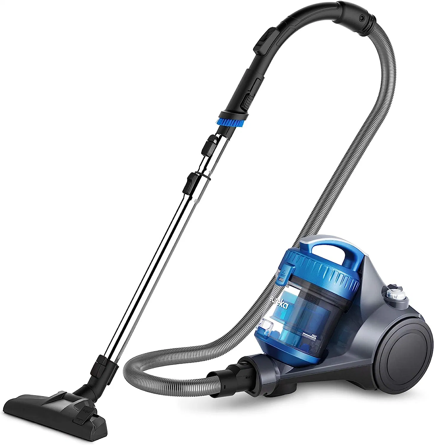 Bagless Canister Vacuum Cleaner, Lightweight VAC for Carpets and Hard Floors