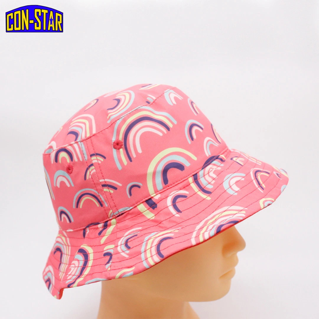 Reversible Rainbow Upf50+ Cuchara Hat por dos impresión OEM Disney Fama 2021 de regalo de la auditoría de la moda Hat Hat bebé Hat una alta calidad