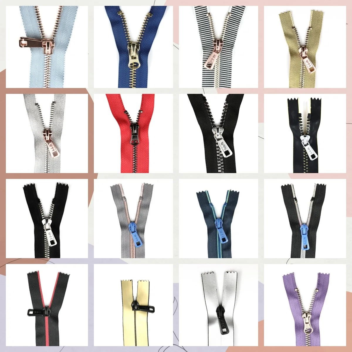European Style Free Samples Customized Factory Outlet Fashion Nylon Zipper
