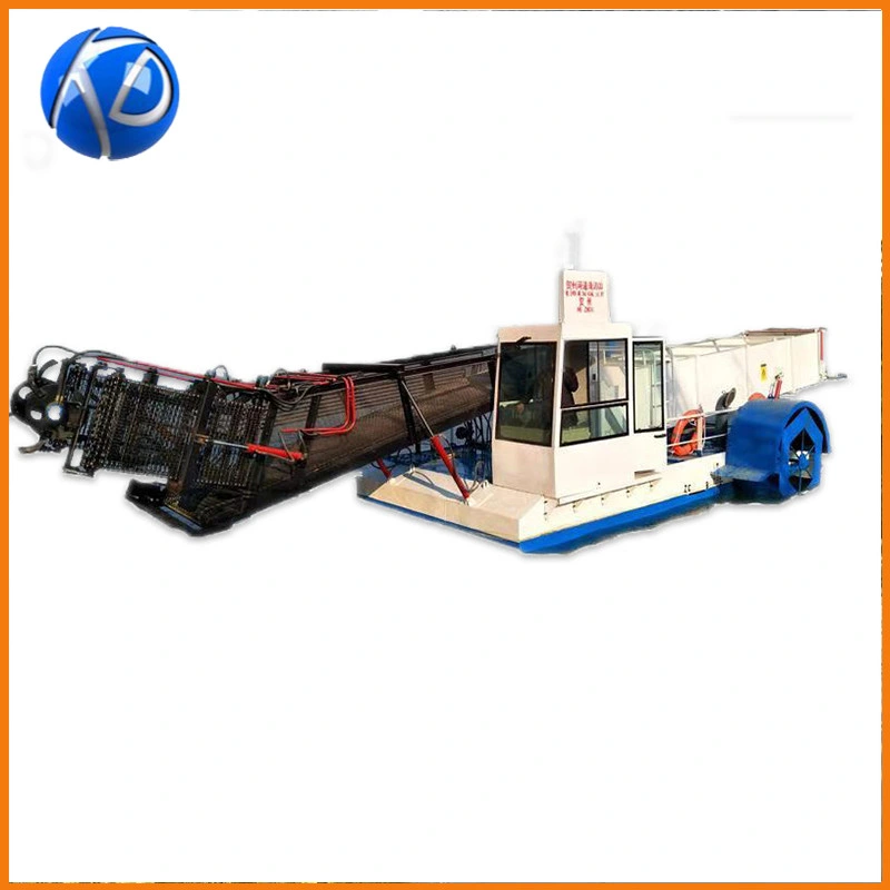 China Professional Aquatic Weed Harvester Reed Harvester/Sargassum Cutting Machine Garbage Salvage Trash Skimmer Ship for Sale