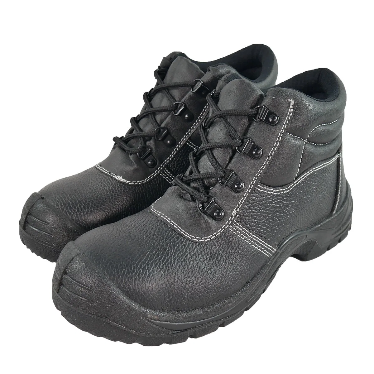 Calçado de segurança em aço de alta qualidade clássico com venda a quente por atacado Para homens calçado de trabalho seguro contra esmague indestrutíveis