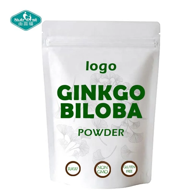 Professionelle Fabrik Ginkgo Biloba Blatt Pulver wasserlöslich für Gehirn &amp; Blut Gesundheit