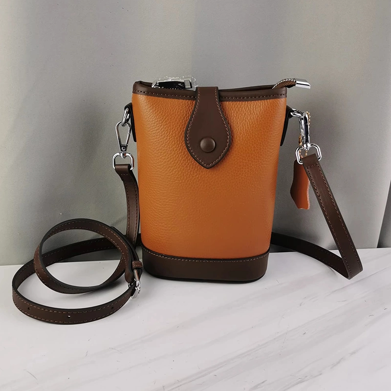 Emg Ombro7117 Small Design à prova de água personalizada Telefone para Mulheres Sacos de caçamba na Bolsa de couro móvel impermeável a Mini Crossbody Bag