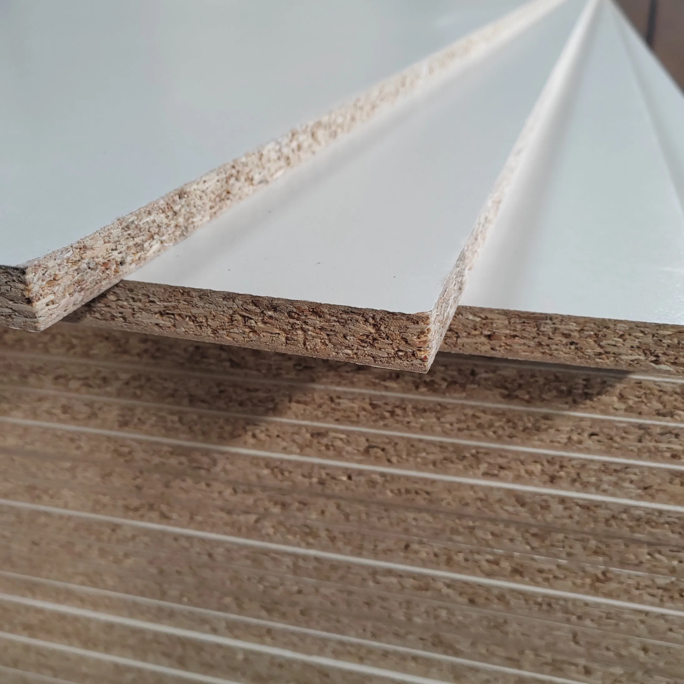 High quality/High cost performance  12mm 16mm 18mm White Melamine MFC Board for Furniture Particle Board