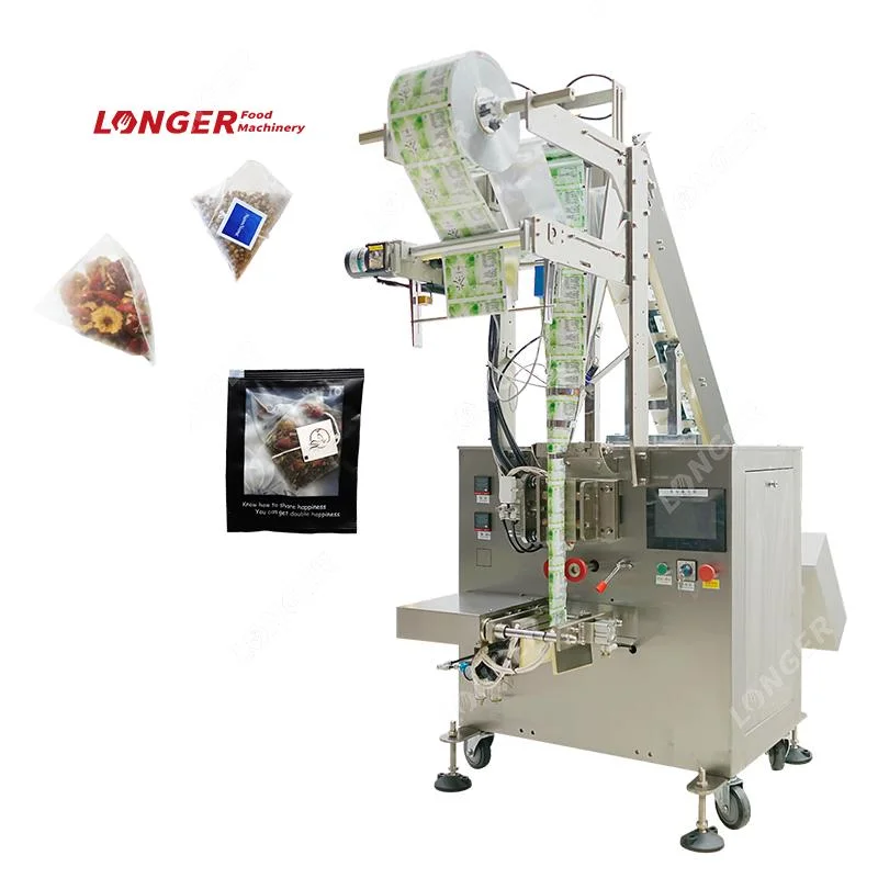 New Full Automatic Triangle Nylon Coffee Powder Packing Production Line Pyramide Tea Bag Making Machine for Tea Packing