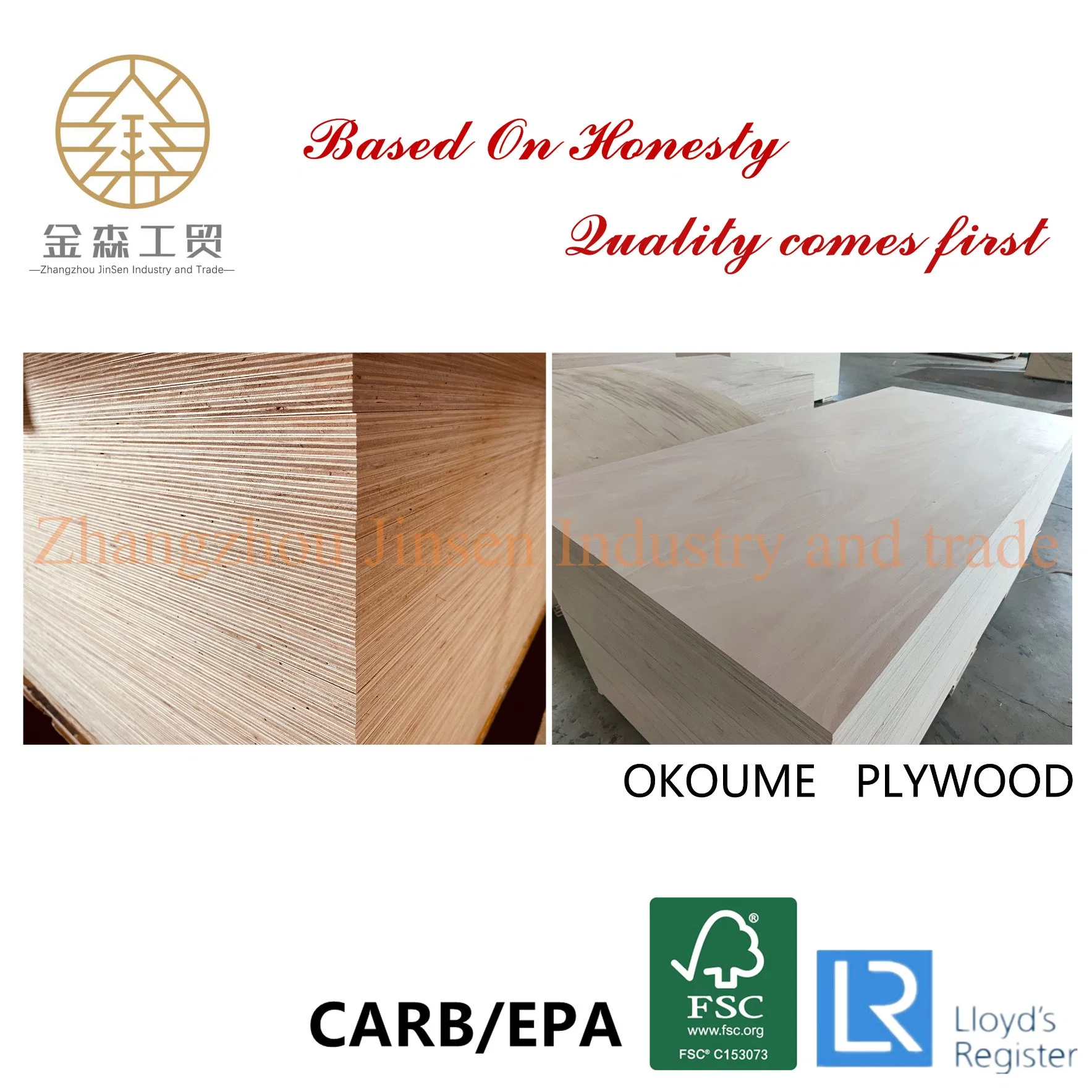 Poplar, Hardwood, Eucalyptus Wood Venner Commercial Plywood for Furtinure Building Materials